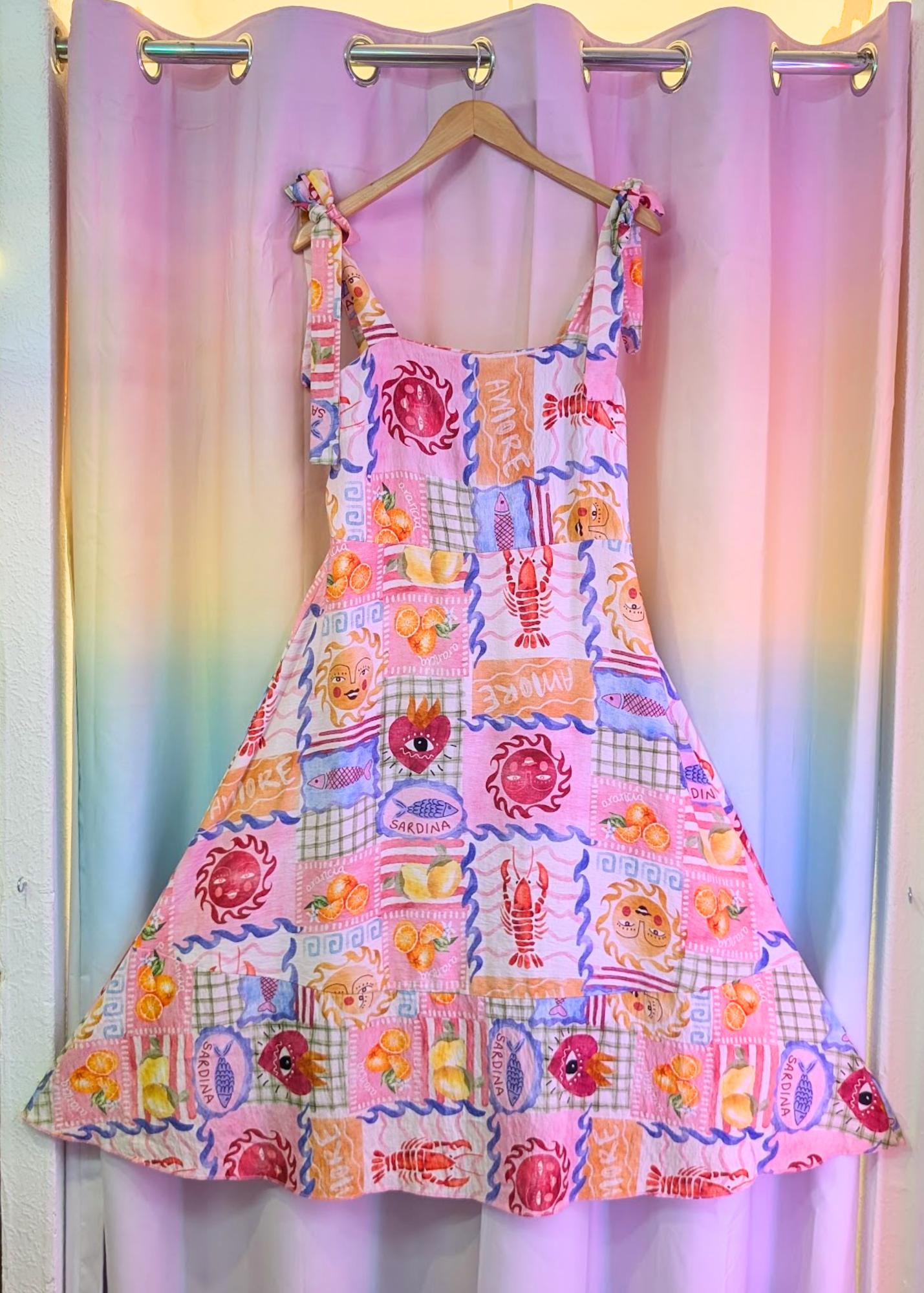The Edit - Sardinia Summer Dress with Tie Straps