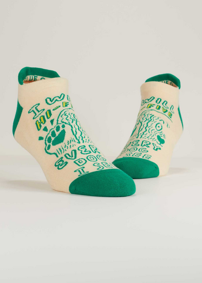 Blue Q - Hi-Five Every Dog Sneaker Socks