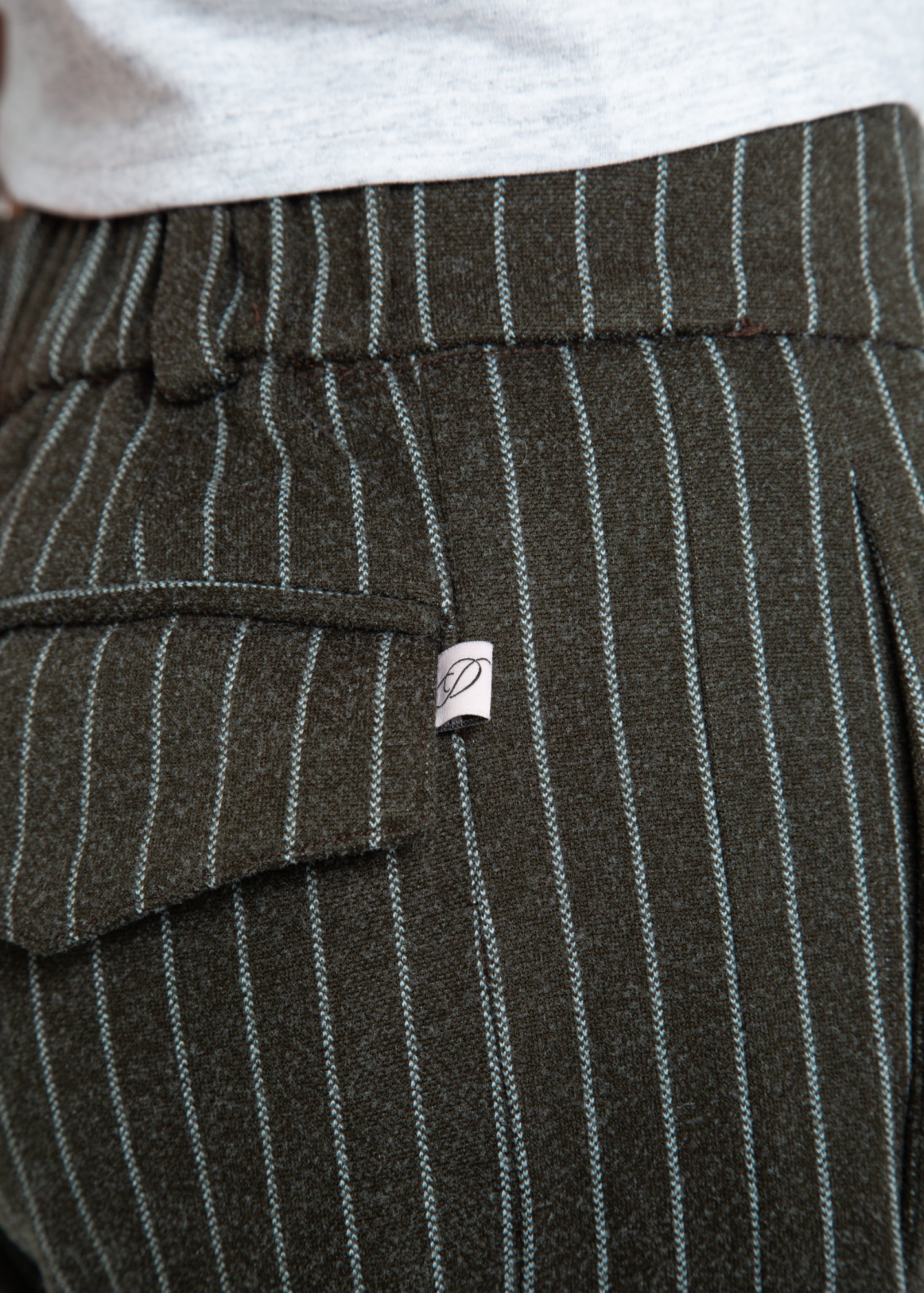 Daisy Street - Dove Charcoal Pinstripe Trousers