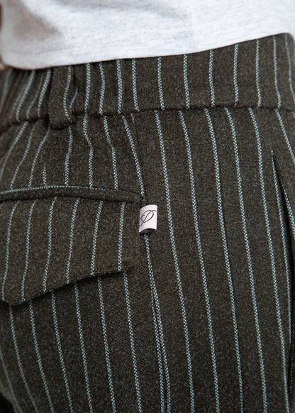 Daisy Street - Dove Charcoal Pinstripe Trousers