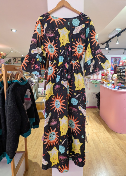 The Edit - Cosmic Sky V-Neck Dress