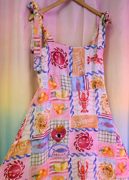 The Edit - Sardinia Summer Dress with Tie Straps