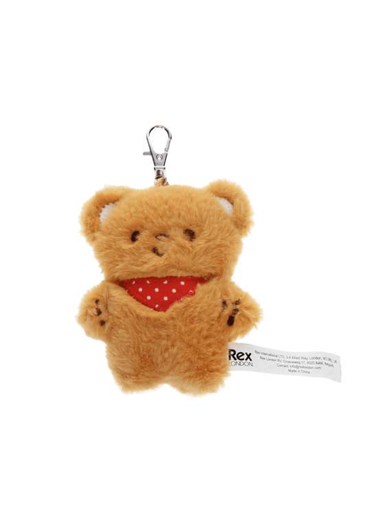 Rex London - Fluffy Teddy Bear Keyring Bag Charm