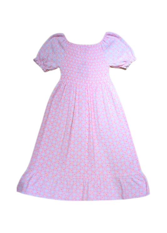 The Edit - White and Pink Floral Maxi Dress