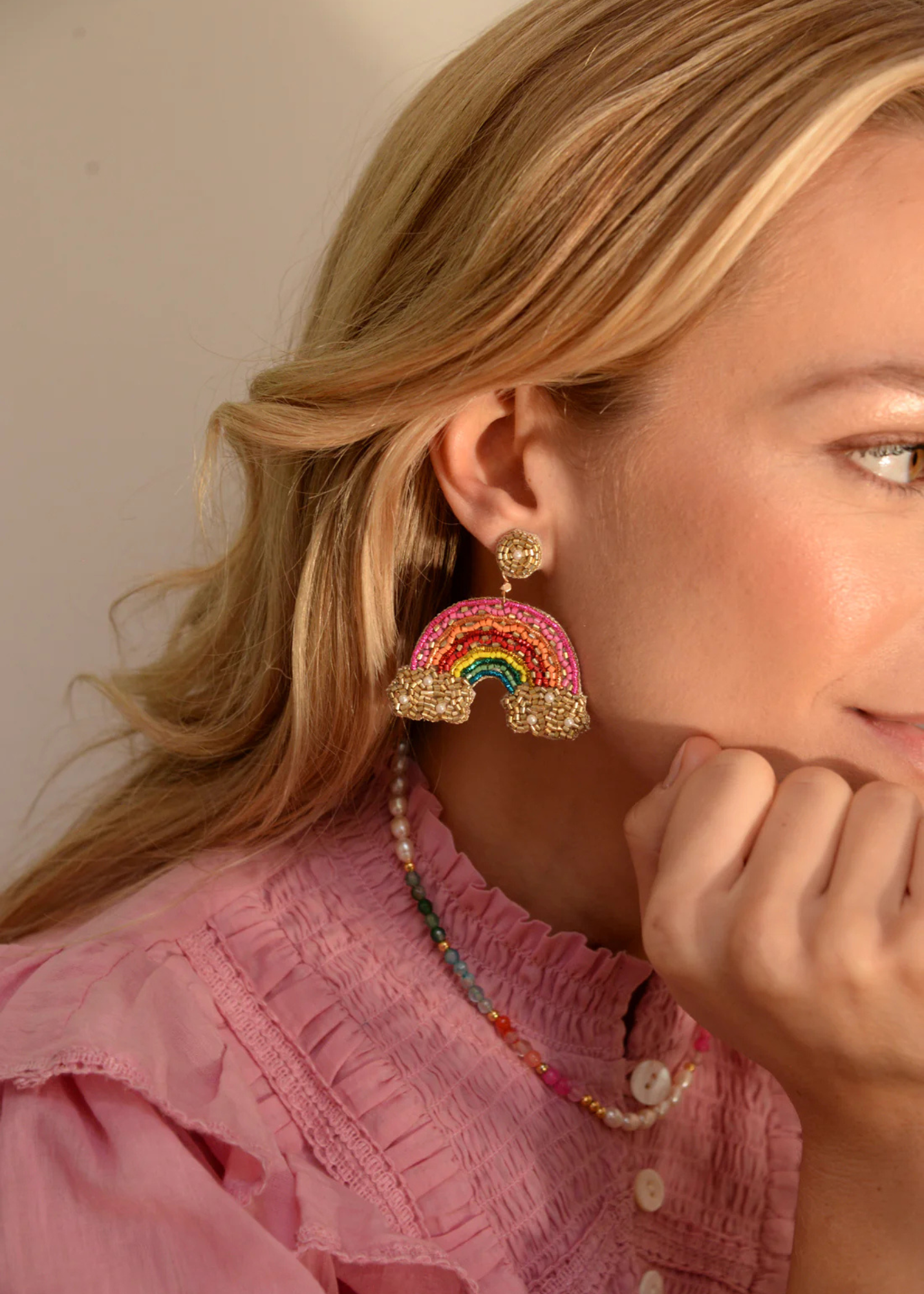 My Doris - Beaded Rainbow Earrings