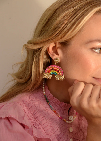My Doris - Beaded Rainbow Earrings