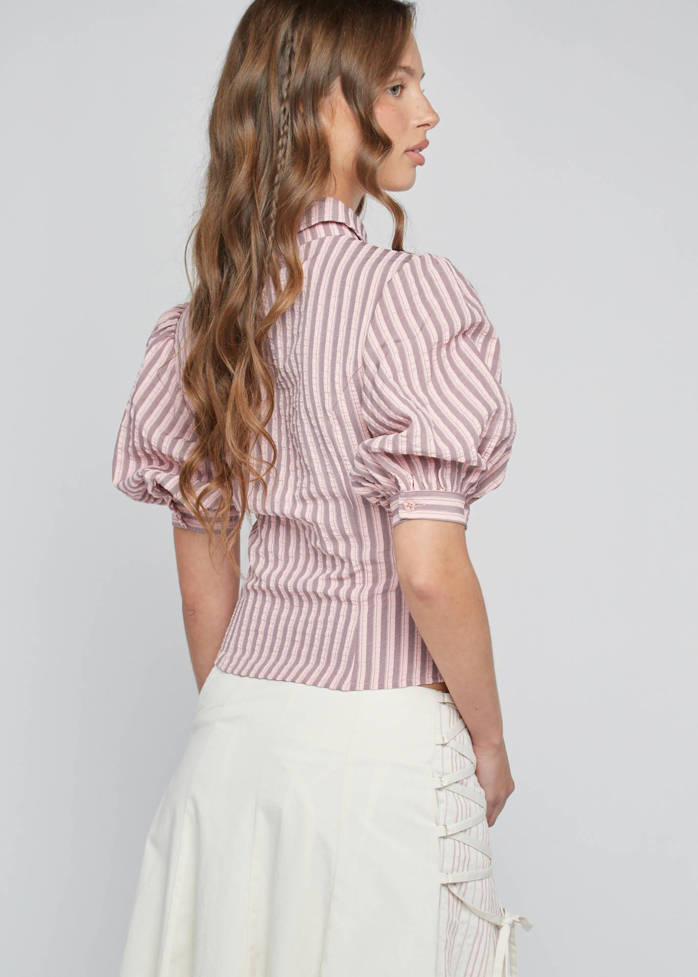 Daisy Street - Pink Stripe Gelato Shirt