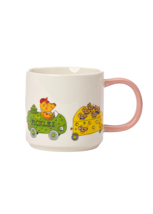 Magpie x Richard Scarry - 'Things that Go' Pink Mug
