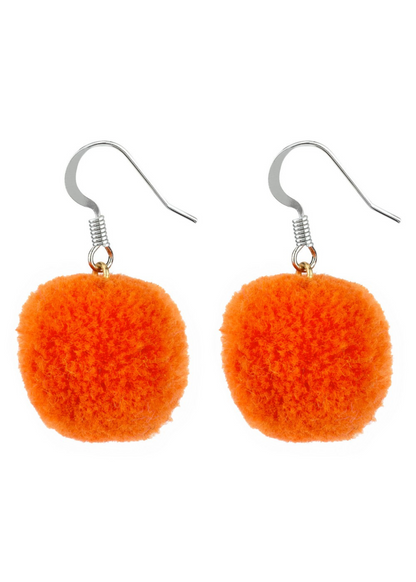 Joe Cool -  Colourful Pom Pom Earrings