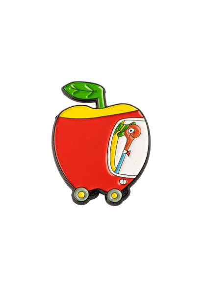 Magpie - Richard Scarry Apple Car Enamel Pin