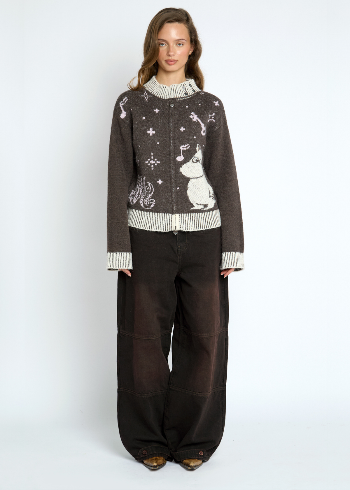 Daisy Street - Moomin Zip-up Cardigan