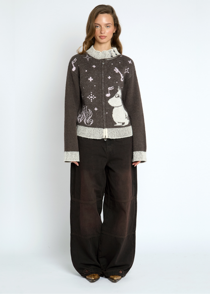 Daisy Street - Moomin Zip-up Cardigan