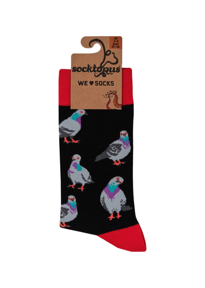 Socktopus - Pigeon Socks in Black