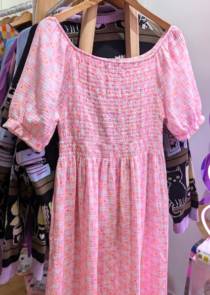 The Edit - White and Pink Floral Maxi Dress