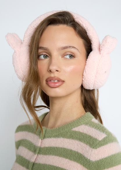 Daisy Street - Pink Miffy Borg Ear Muffs