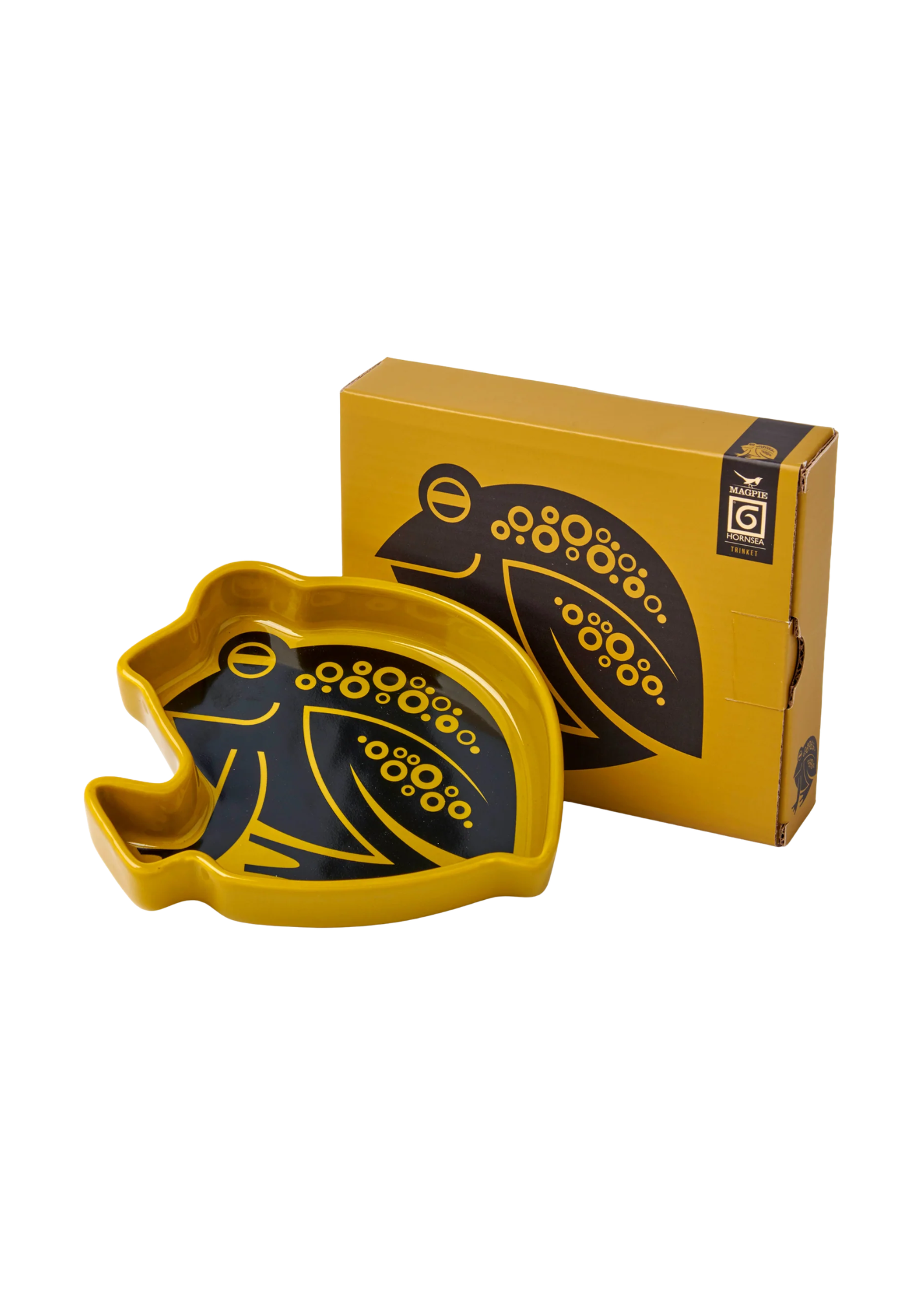 Magpie X Hornsea - Chartreuse Frog Trinket Tray