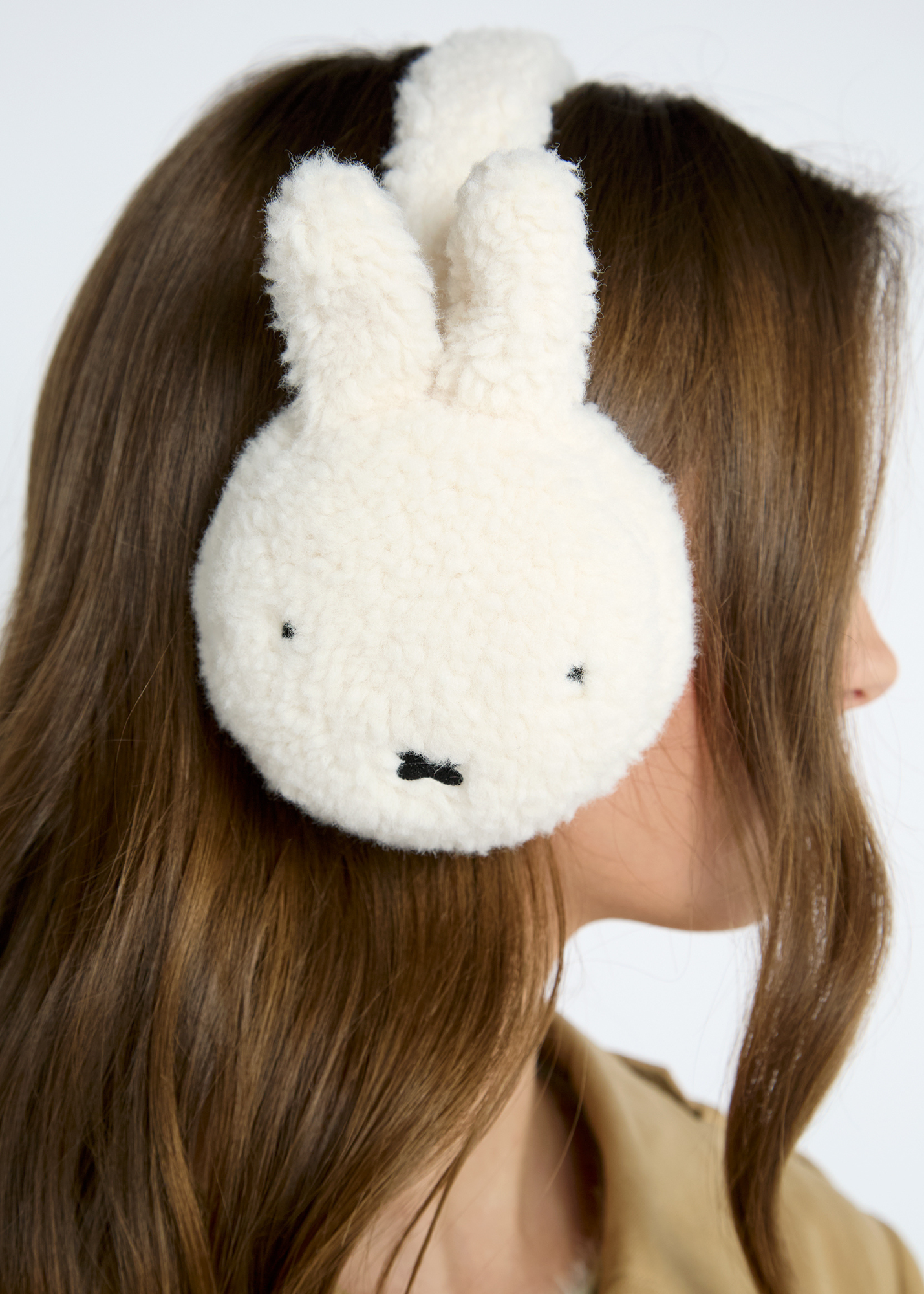 Daisy Street - White Miffy Borg Ear Muffs