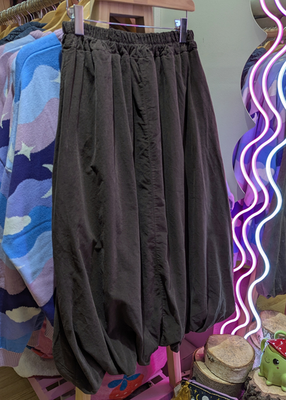 The Edit - Brown Corduroy Puffball Skirt