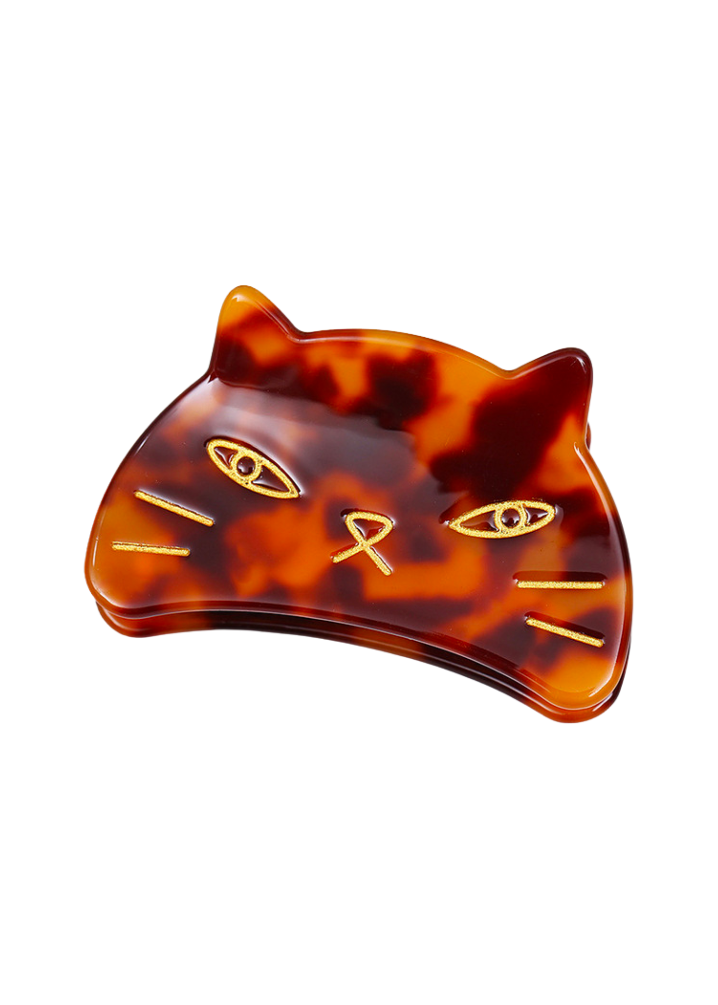 The Edit - Tortoiseshell Cat Face Hair Claw