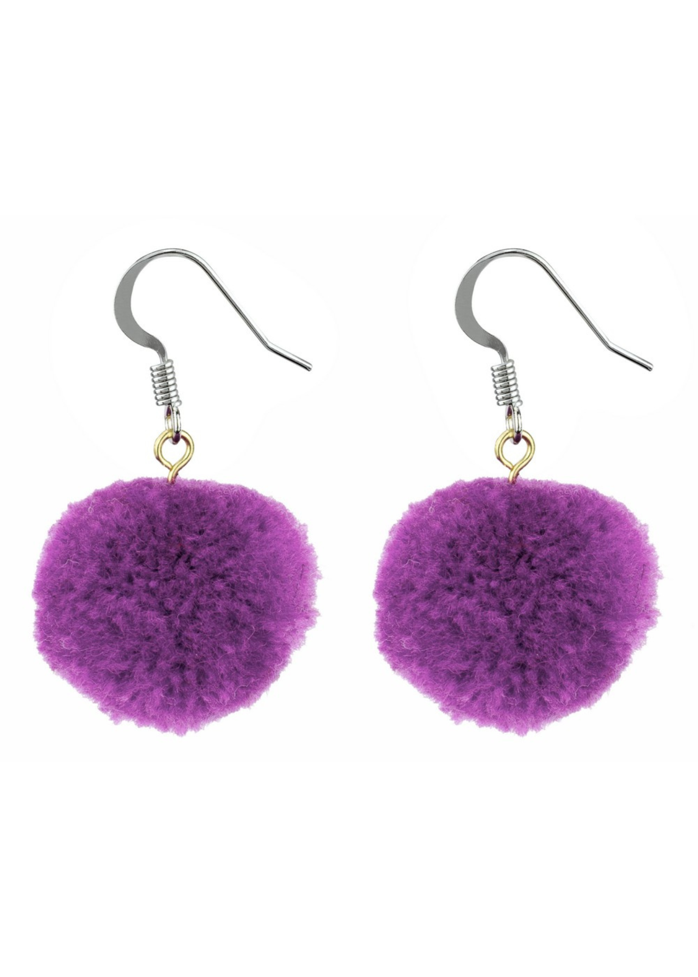 Joe Cool -  Colourful Pom Pom Earrings