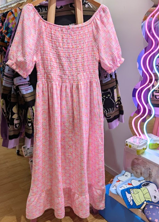 The Edit - White and Pink Floral Maxi Dress