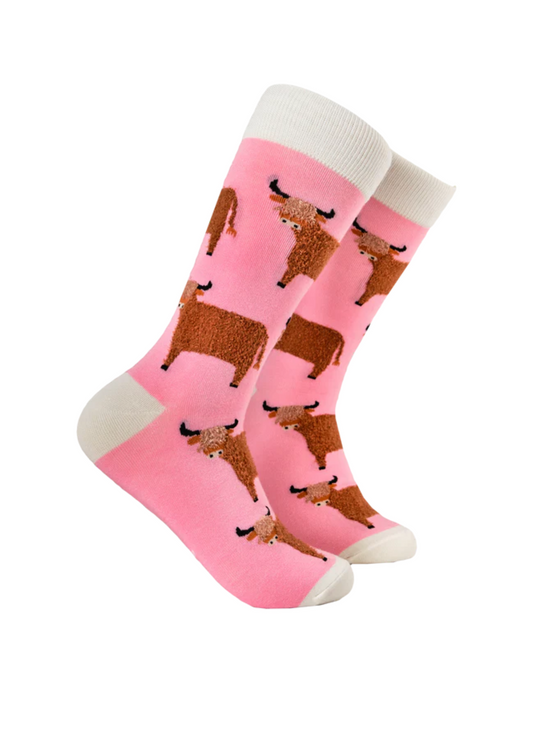 Socktopus - Fluffy Highland Cow Socks