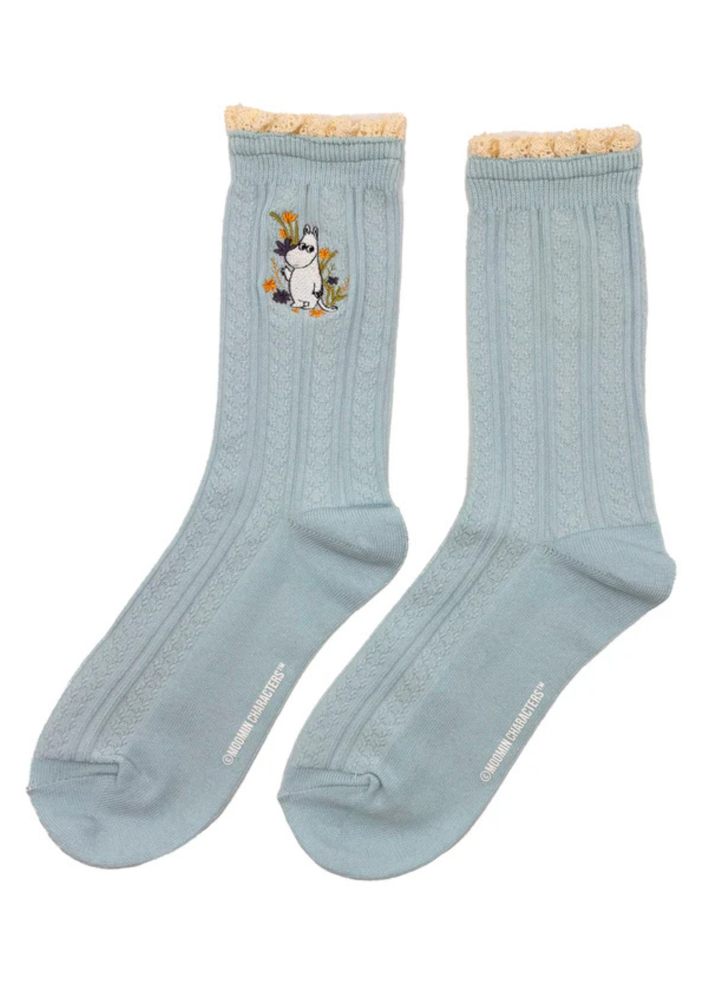 House of Disaster - Moomin Blue Lace Moomin Socks