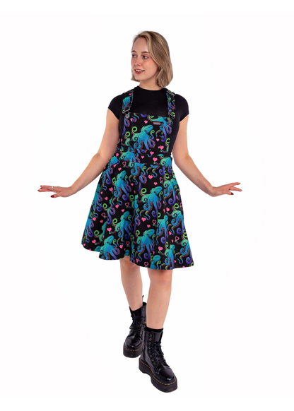 Run & Fly - Octopus Love Flared Pinafore Dress