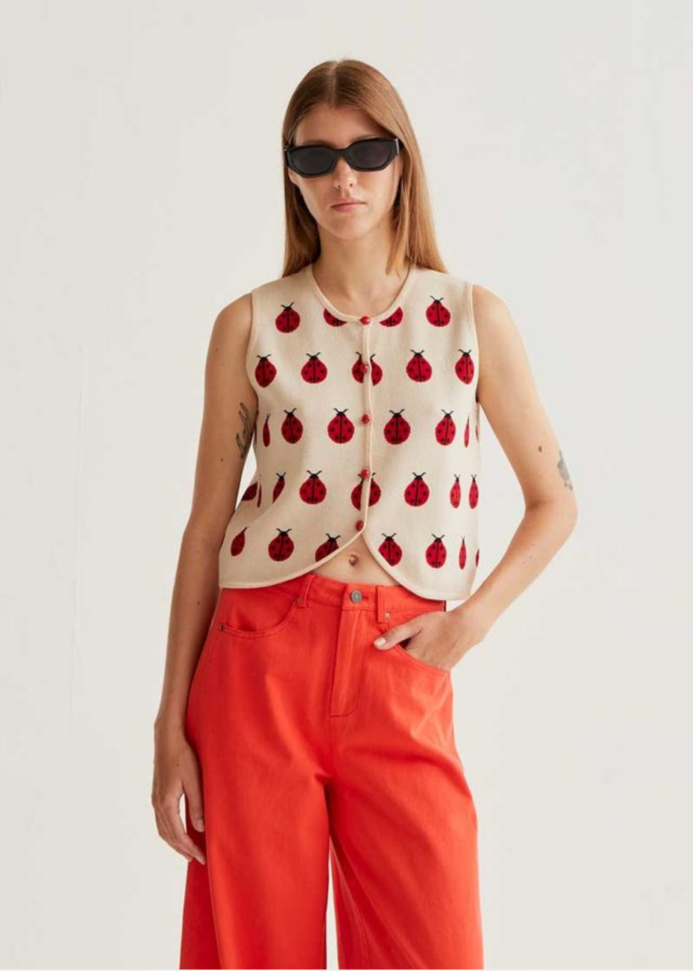 Compañia Fantastica - Ladybird Knitted Vest