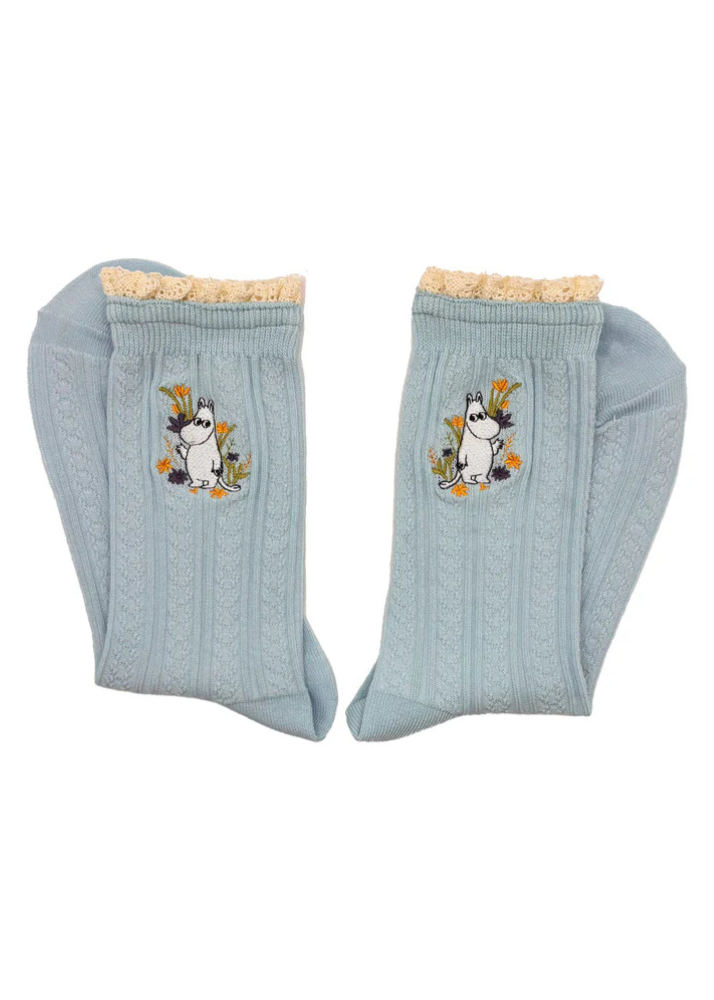 House of Disaster - Moomin Blue Lace Moomin Socks