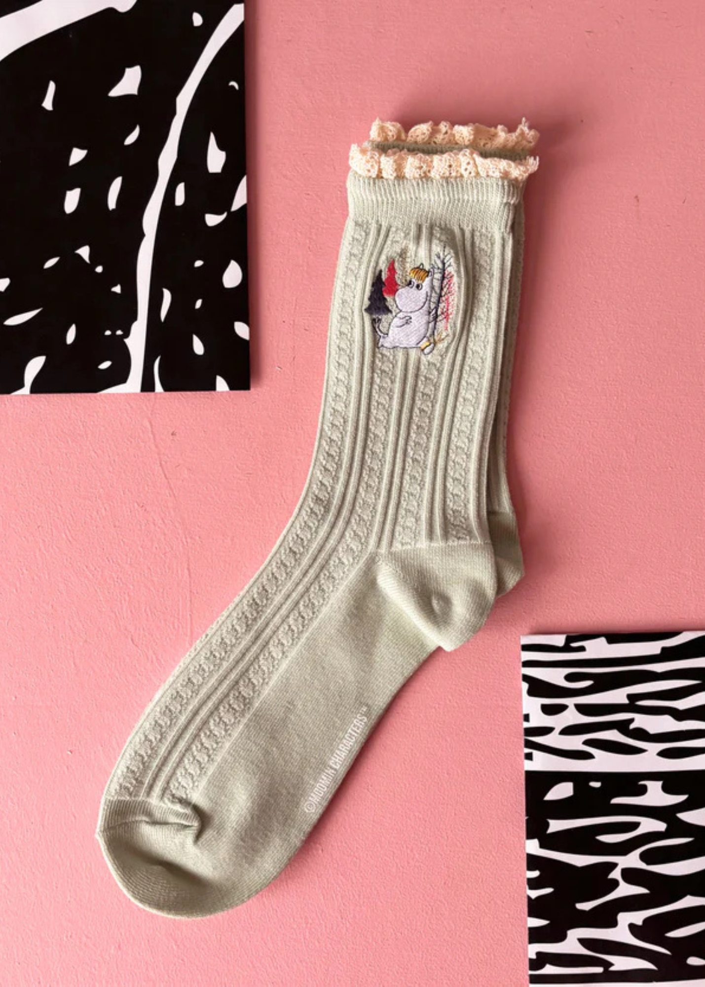 House of Disaster - Moomin Green Lace Snorkmaiden Socks