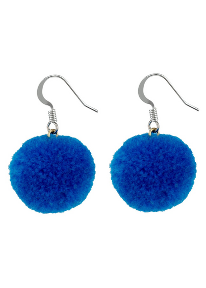 Joe Cool -  Colourful Pom Pom Earrings