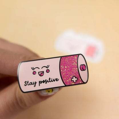 Sunshine Lane - Stay Positive Enamel Pin