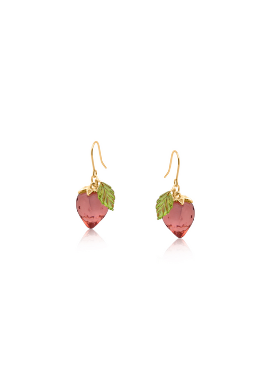 Big Metal London - Strawberry Dangle Earrings