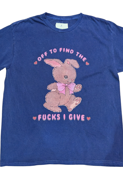 Daisy Street - Navy Blue ‘Off to Find the F**ks’ Bunny Tee