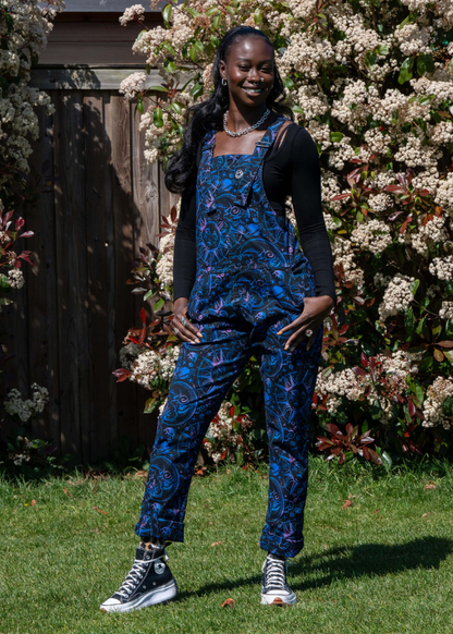 Rebel Romance - Celestial Dreams Stretch Twill Dungarees
