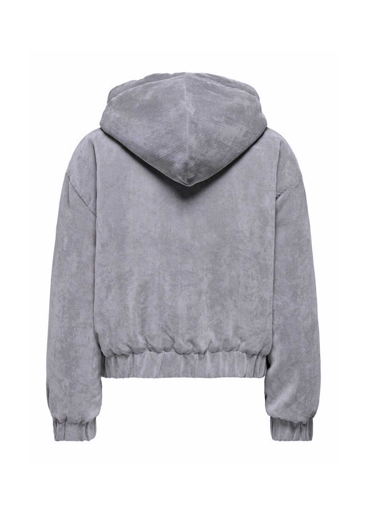 Only - Dusky Lavender Corduroy Quilted Jacket with Hood