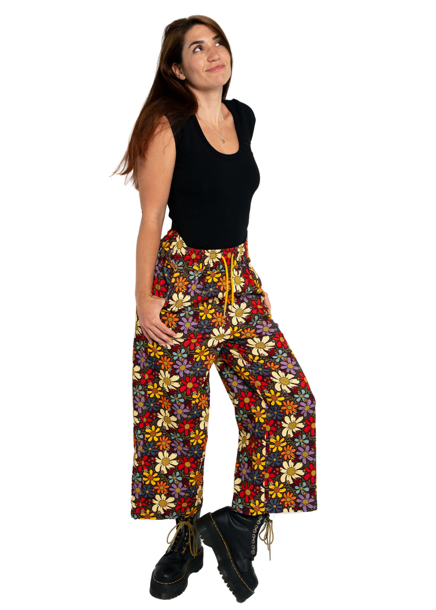 Rebel Romance - Love Bugs Wide Leg Cropped Trousers
