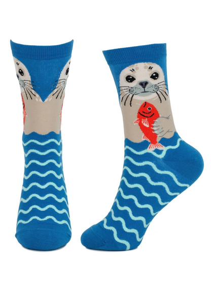 Joe Cool - Seal Socks in Blue