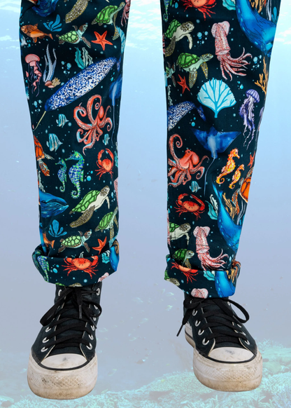 Run & Fly - Ocean Stretch Twill Dungarees