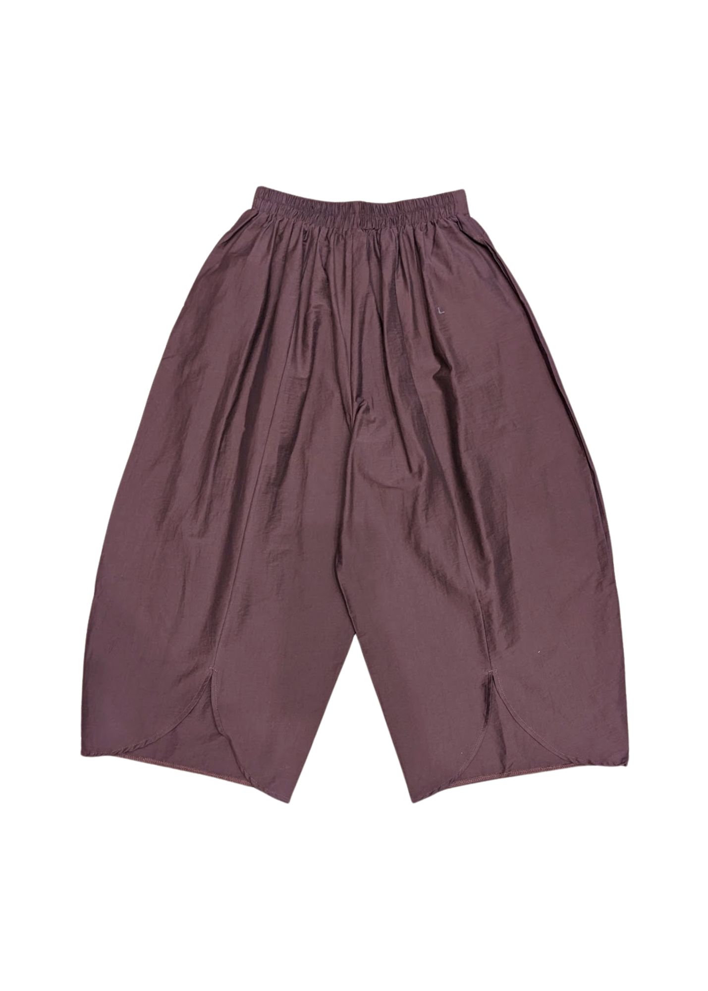 The Edit - Brown Barrel Cocoon Trousers