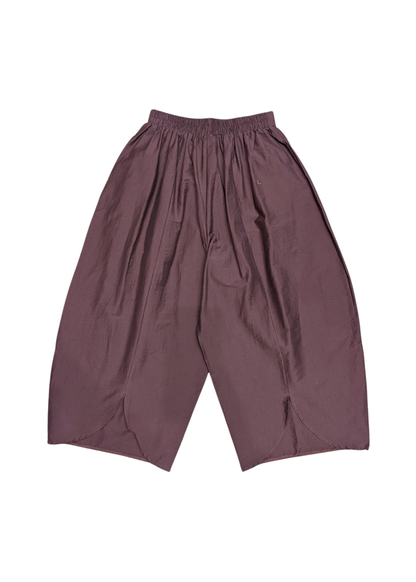 The Edit - Brown Barrel Cocoon Trousers