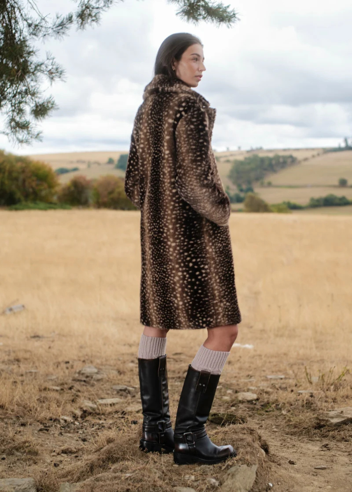 Daisy Street - Doe Faux Fur Coat