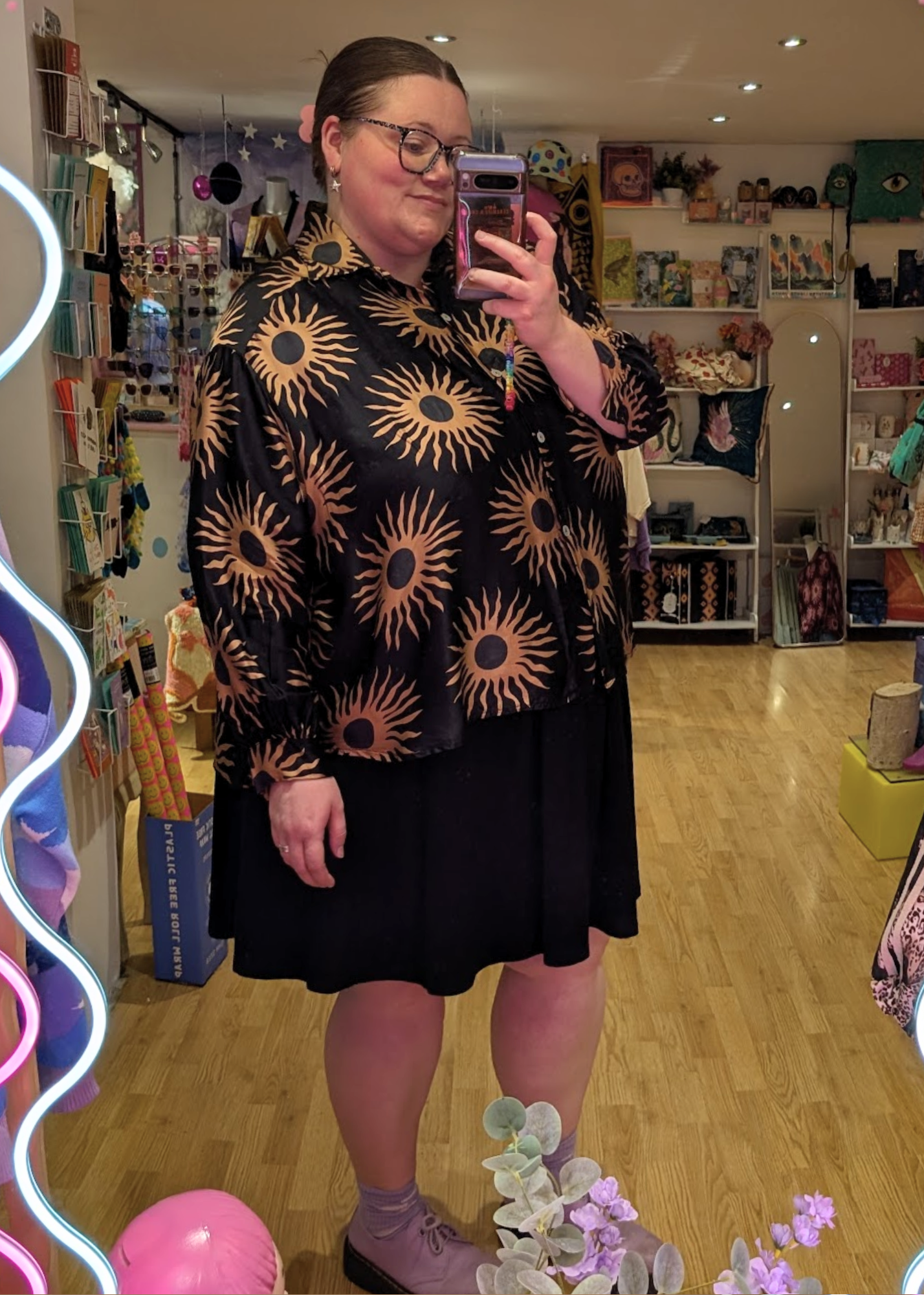 The Edit - Black and Brown Sun Shirt
