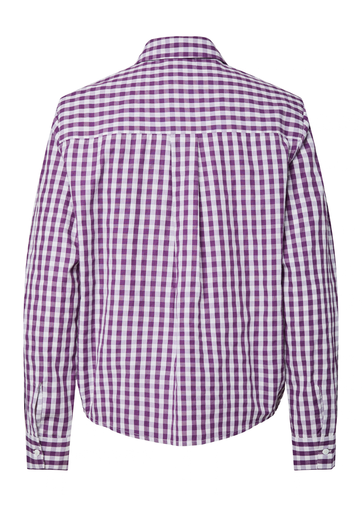 Pieces- Violet Gingham Button Up Shirt
