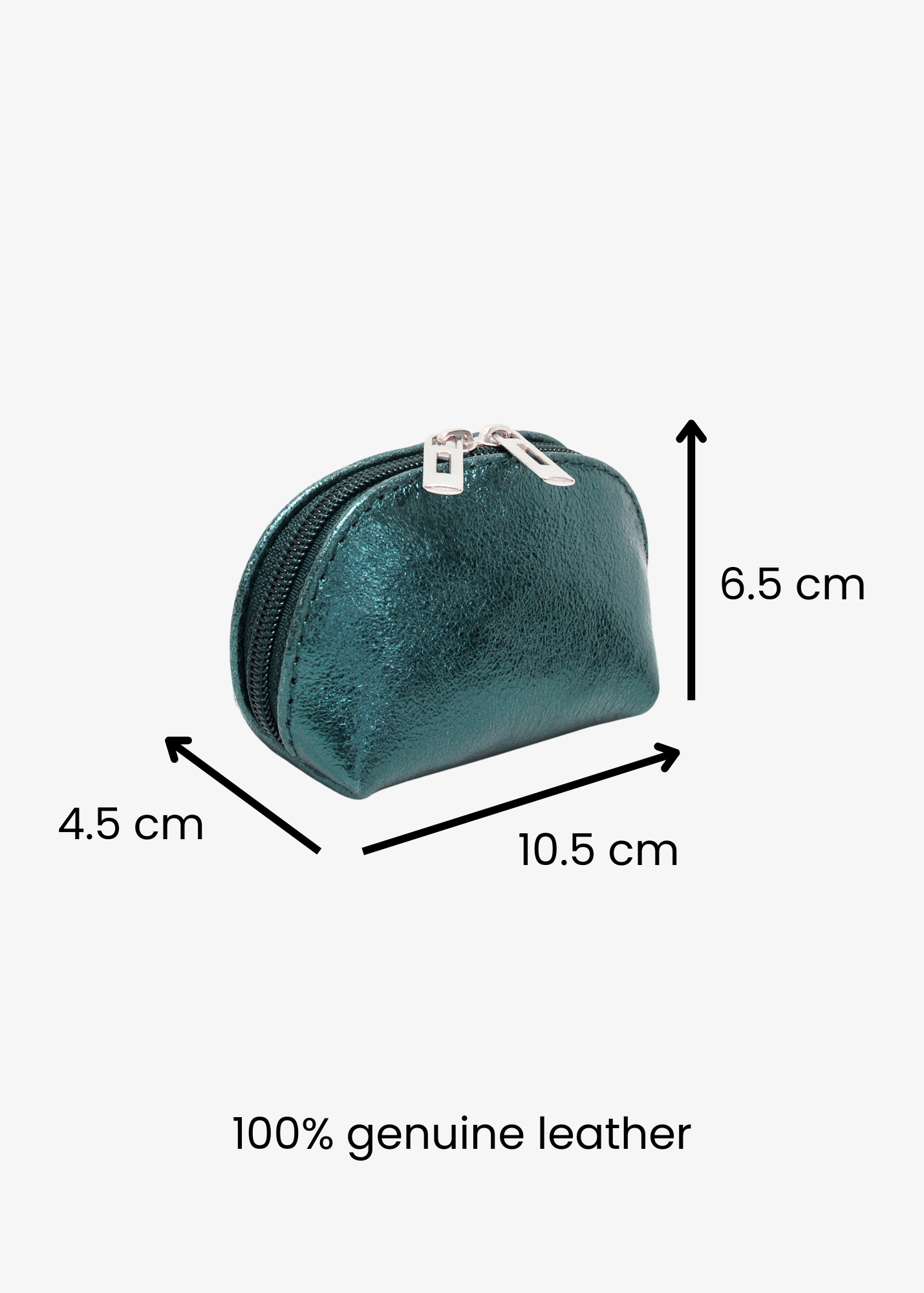 The Edit - Metallic Deep Teal Pouch Purse