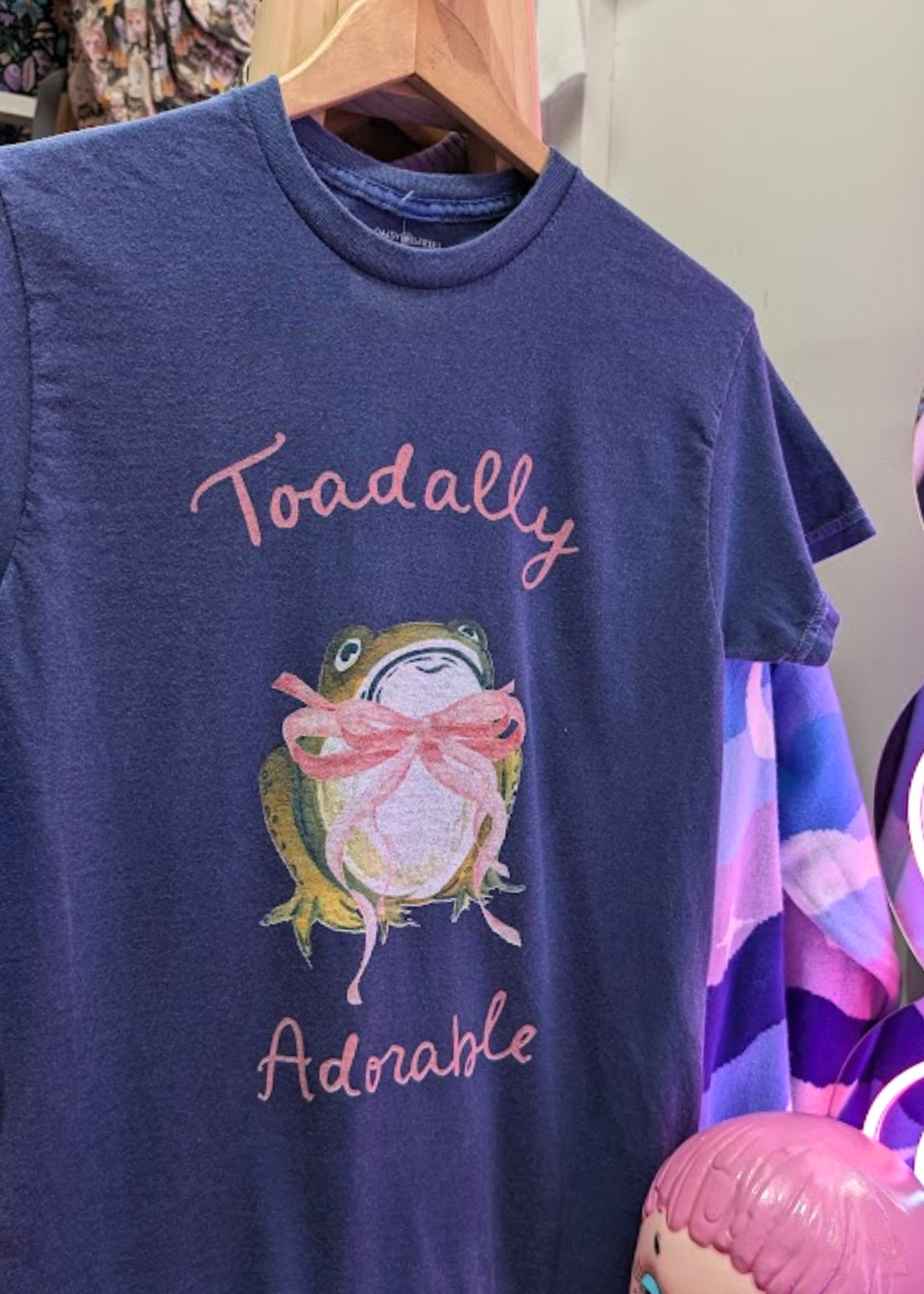 Daisy Street - Toadally Adorable Graphic Navy Tee