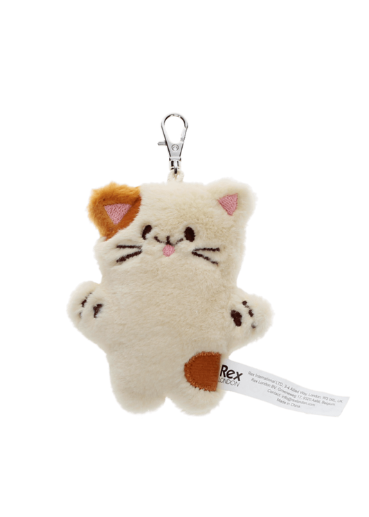 Rex London - Fluffy Cat Keyring Bag Charm