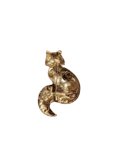 The Edit - Enamel & Bejeweled Fox Brooch