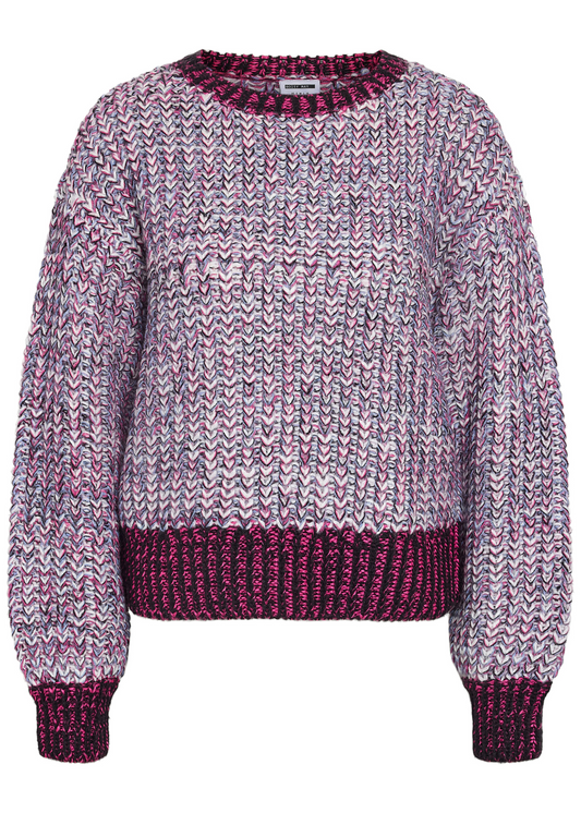 Noisy May - Maroon Chunky Knit Jumper